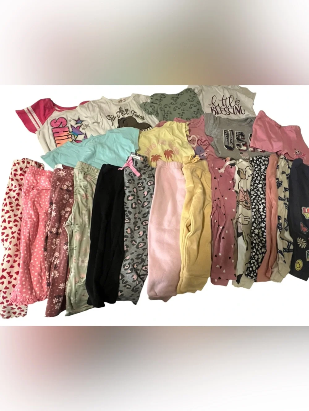 Lot of 23 Pieces Girls 2T Play Clothing Bundle